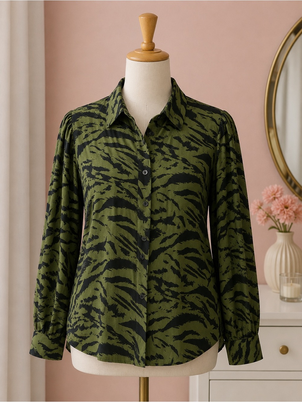 So Sweet Animal Print Blouse – Size L